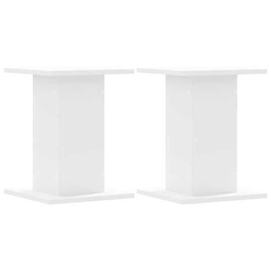 Vidaxl plantenstandaards 2 st 30x30x40 cm bewerkt hout wit