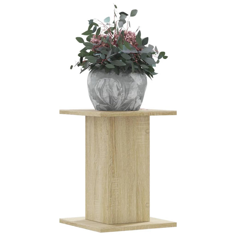 Load image into Gallery viewer, Vidaxl plantenstandaards 2 st 30x30x40 cm bewerkt hout sonoma eiken

