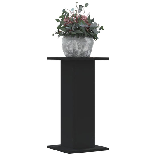 Vidaxl plantenstandaards 2 st 30x30x60 cm bewerkt hout zwart