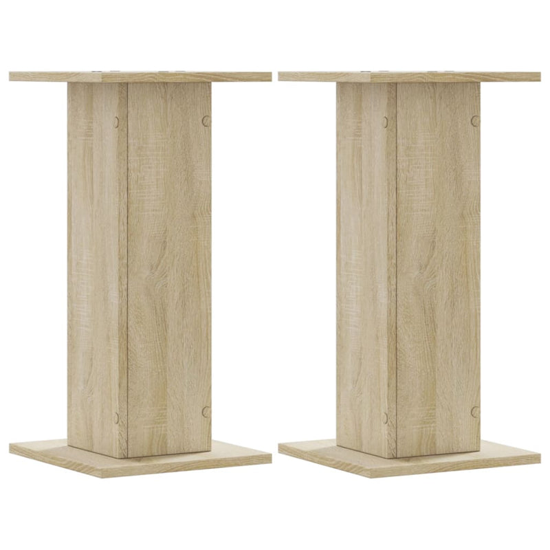 Load image into Gallery viewer, Vidaxl plantenstandaards 2 st 30x30x60 cm bewerkt hout sonoma eiken
