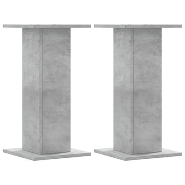 Vidaxl plantenstandaards 2 st 30x30x60 cm bewerkt hout betongrijs