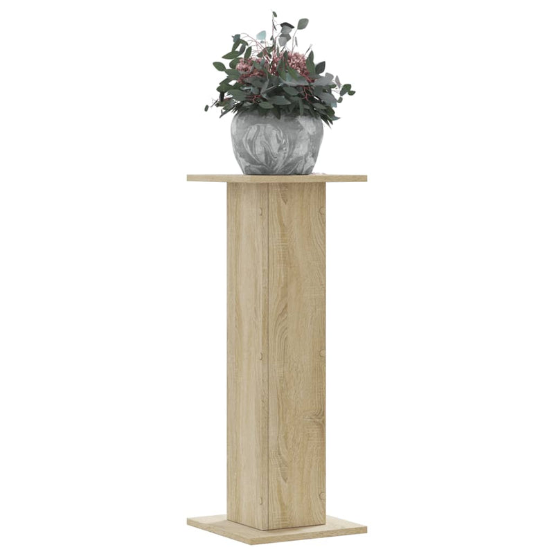 Load image into Gallery viewer, Vidaxl plantenstandaards 2 st 30x30x80 cm bewerkt hout sonoma eiken
