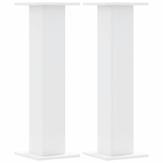 Vidaxl plantenstandaards 2 st 30x30x95 cm bewerkt hout wit