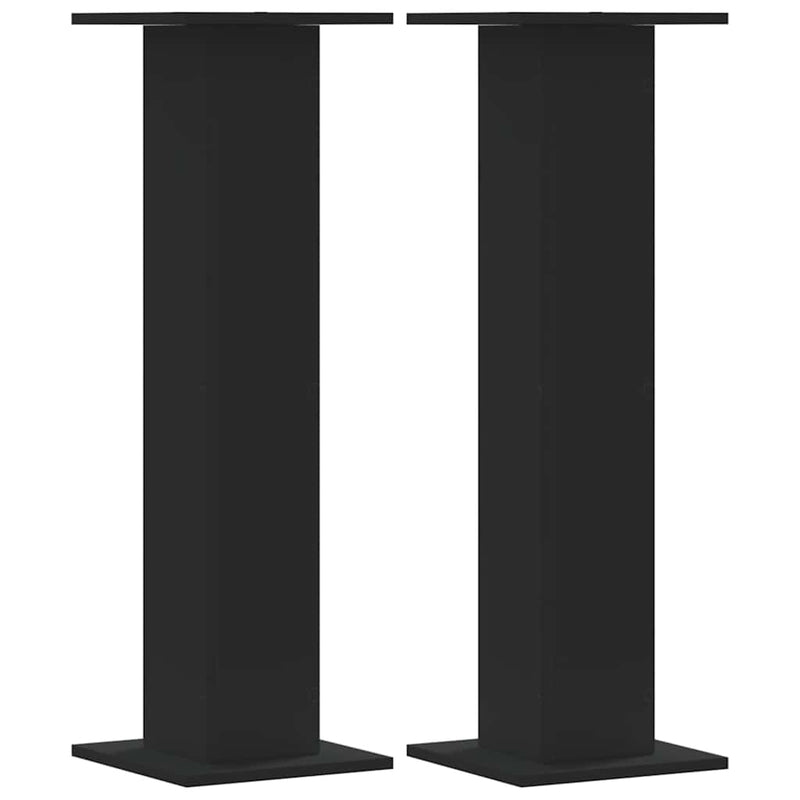 Load image into Gallery viewer, Vidaxl plantenstandaards 2 st 30x30x95 cm bewerkt hout zwart
