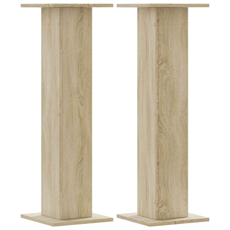 Load image into Gallery viewer, Vidaxl plantenstandaards 2 st 30x30x95 cm bewerkt hout sonoma eiken
