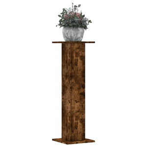 Vidaxl plantenstandaards 2 st 30x30x95 cm bewerkt hout gerookt eiken
