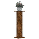 Vidaxl plantenstandaards 2 st 30x30x95 cm bewerkt hout gerookt eiken