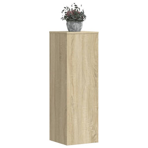 VidaXL Plantenstandaards 2 st 33x33x100 cm bewerkt hout sonoma eiken