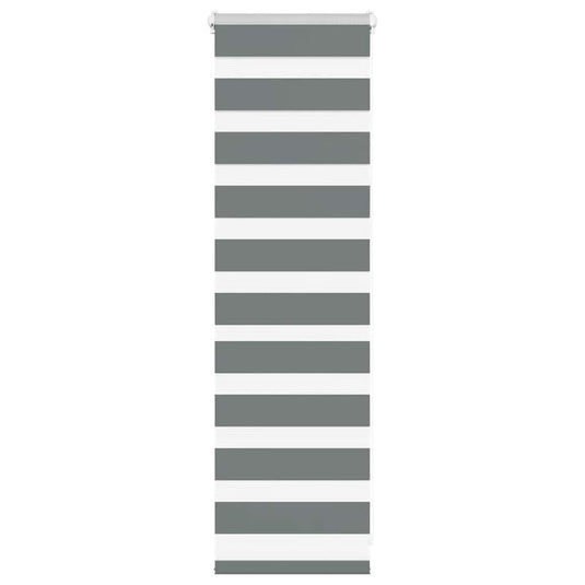 Vidaxl zebra rolgordijn 50x100 cm stofbreedte 45,9cm donkergrijs