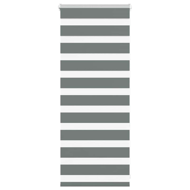Load image into Gallery viewer, Vidaxl zebra rolgordijn 60x100 cm stofbreedte donkergrijs 55,9 cm
