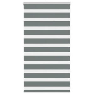 Vidaxl zebra rolgordijn 75x100 cm stofbreedte 70,9 cm donkergrijs