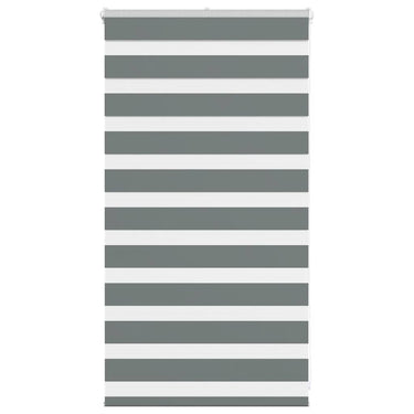 Vidaxl zebra rolgordijn 75x100 cm stofbreedte 70,9 cm donkergrijs