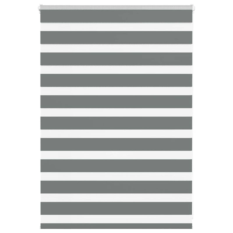 Load image into Gallery viewer, Vidaxl zebra rolgordijn 110x100 cm stofbreedte 105,9 cm donkergrijs
