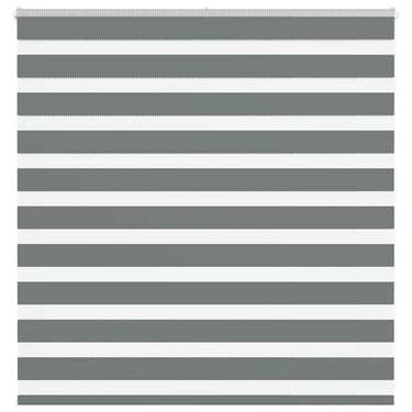 Vidaxl zebra rolgordijn 140x100 cm stofbreedte 135,9 cm donkergrijs