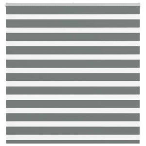 Vidaxl zebra rolgordijn 145x100 cm stofbreedte 140,9 cm donkergrijs