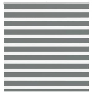 Vidaxl zebra rolgordijn 150x100 cm stofbreedte 145,9 cm donkergrijs