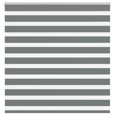 Vidaxl zebra rolgordijn 150x100 cm stofbreedte 145,9 cm donkergrijs