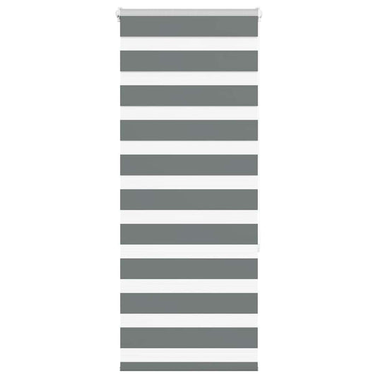 Vidaxl zebra rolgordijn 55x150 cm stofbreedte 50,9 cm donkergrijs