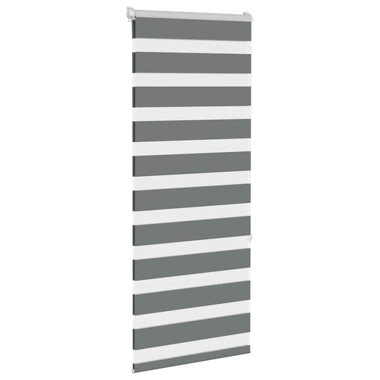 Vidaxl zebra rolgordijn 60x150 cm stofbreedte donkergrijs 55,9 cm