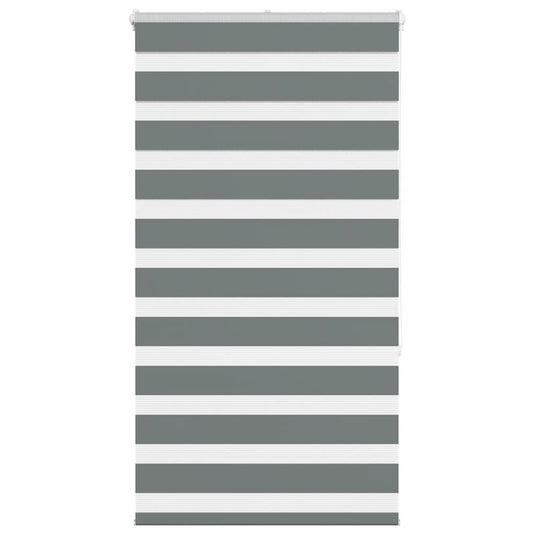 Vidaxl zebra rolgordijn 80x150 cm stofbreedte 75,9 cm donkergrijs