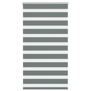 Vidaxl zebra rolgordijn 90x150 cm stofbreedte 85,9 cm donkergrijs
