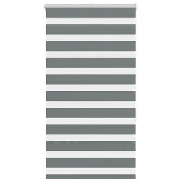 Vidaxl zebra rolgordijn 90x150 cm stofbreedte 85,9 cm donkergrijs