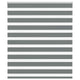 Vidaxl zebra rolgordijn 135x150 cm stofbreedte 130,9 cm donkergrijs