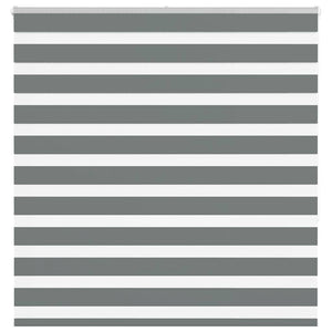 Vidaxl zebra rolgordijn 140x150 cm stofbreedte 135,9 cm donkergrijs