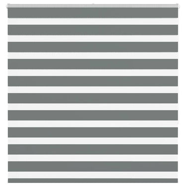 Vidaxl zebra rolgordijn 140x150 cm stofbreedte 135,9 cm donkergrijs