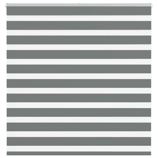 Vidaxl zebra rolgordijn 140x150 cm stofbreedte 135,9 cm donkergrijs