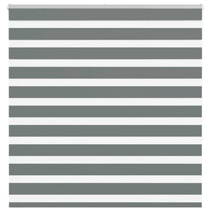 Vidaxl zebra rolgordijn 145x150 cm stofbreedte 140,9 cm donkergrijs