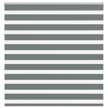 Vidaxl zebra rolgordijn 145x150 cm stofbreedte 140,9 cm donkergrijs