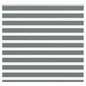Vidaxl zebra rolgordijn 155x150 cm stofbreedte 150,9 cm donkergrijs