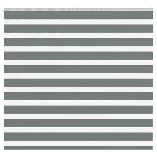 Vidaxl zebra rolgordijn 155x150 cm stofbreedte 150,9 cm donkergrijs