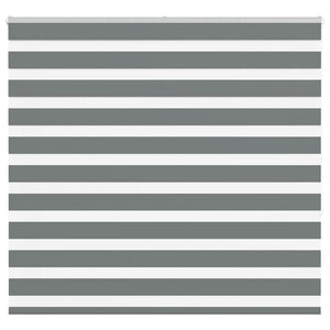 Vidaxl zebra rolgordijn 160x150 cm stofbreedte 155,9 cm donkergrijs