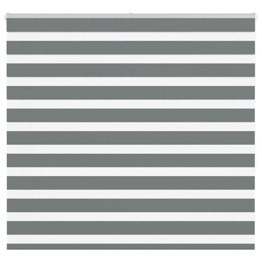 Vidaxl zebra rolgordijn 165x150 cm stofbreedte 160,9 cm donkergrijs