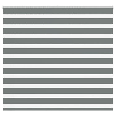 Vidaxl zebra rolgordijn 165x150 cm stofbreedte 160,9 cm donkergrijs
