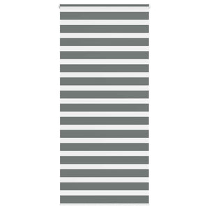 Vidaxl zebra rolgordijn 95x200 cm stofbreedte 90,9 cm donkergrijs