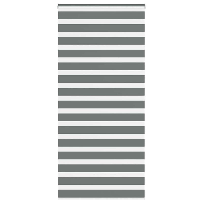 ギャラリービューアに画像をロードする, Vidaxl zebra rolgordijn 95x200 cm stofbreedte 90,9 cm donkergrijs
