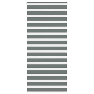 Vidaxl zebra rolgordijn 105x200 cm stofbreedte 100,9 cm donkergrijs
