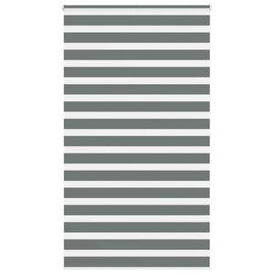 Vidaxl zebra rolgordijn 120x200 cm stofbreedte 115,9 cm donkergrijs