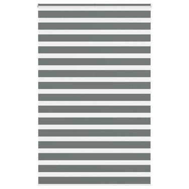 Vidaxl zebra rolgordijn 145x200 cm stofbreedte 140,9 cm donkergrijs
