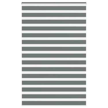Vidaxl zebra rolgordijn 150x200 cm stofbreedte 145,9 cm donkergrijs