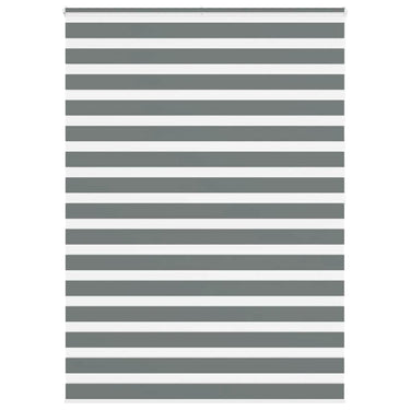 Vidaxl zebra rolgordijn 160x200 cm stofbreedte 155,9 cm donkergrijs