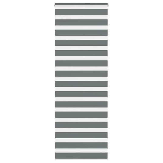 Vidaxl zebra rolgordijn 85x230 cm stofbreedte 80,9 cm donkergrijs