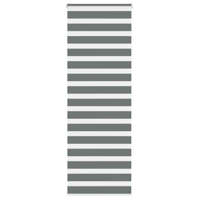 Load image into Gallery viewer, Vidaxl zebra rolgordijn 90x230 cm stofbreedte 85,9 cm donkergrijs
