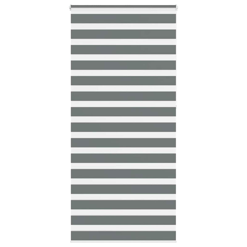 ギャラリービューアに画像をロードする, Vidaxl zebra rolgordijn 105x230 cm stofbreedte 100,9 cm donkergrijs
