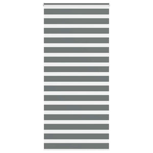 Vidaxl zebra rolgordijn 110x230 cm stofbreedte 105,9 cm donkergrijs