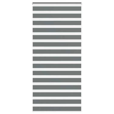 Vidaxl zebra rolgordijn 110x230 cm stofbreedte 105,9 cm donkergrijs