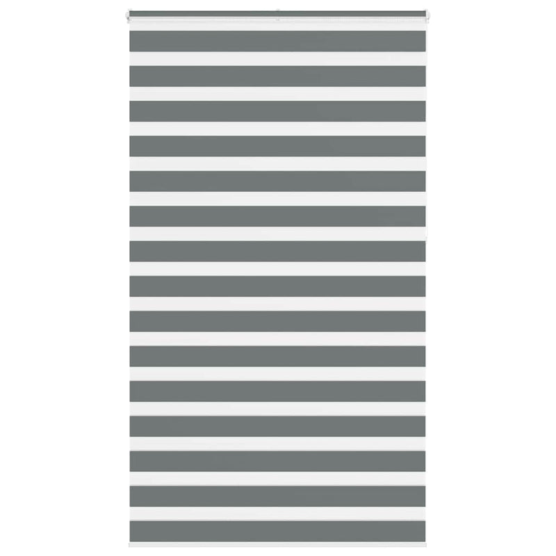 Load image into Gallery viewer, Vidaxl zebra rolgordijn 125x230 cm stofbreedte 120,9 cm donkergrijs
